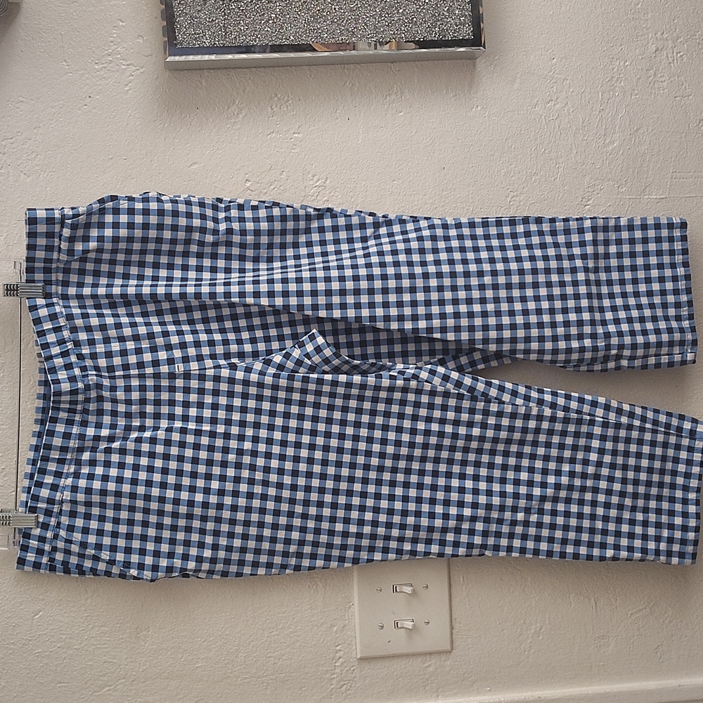 Lemon way size 16w ladies blue checkered oants